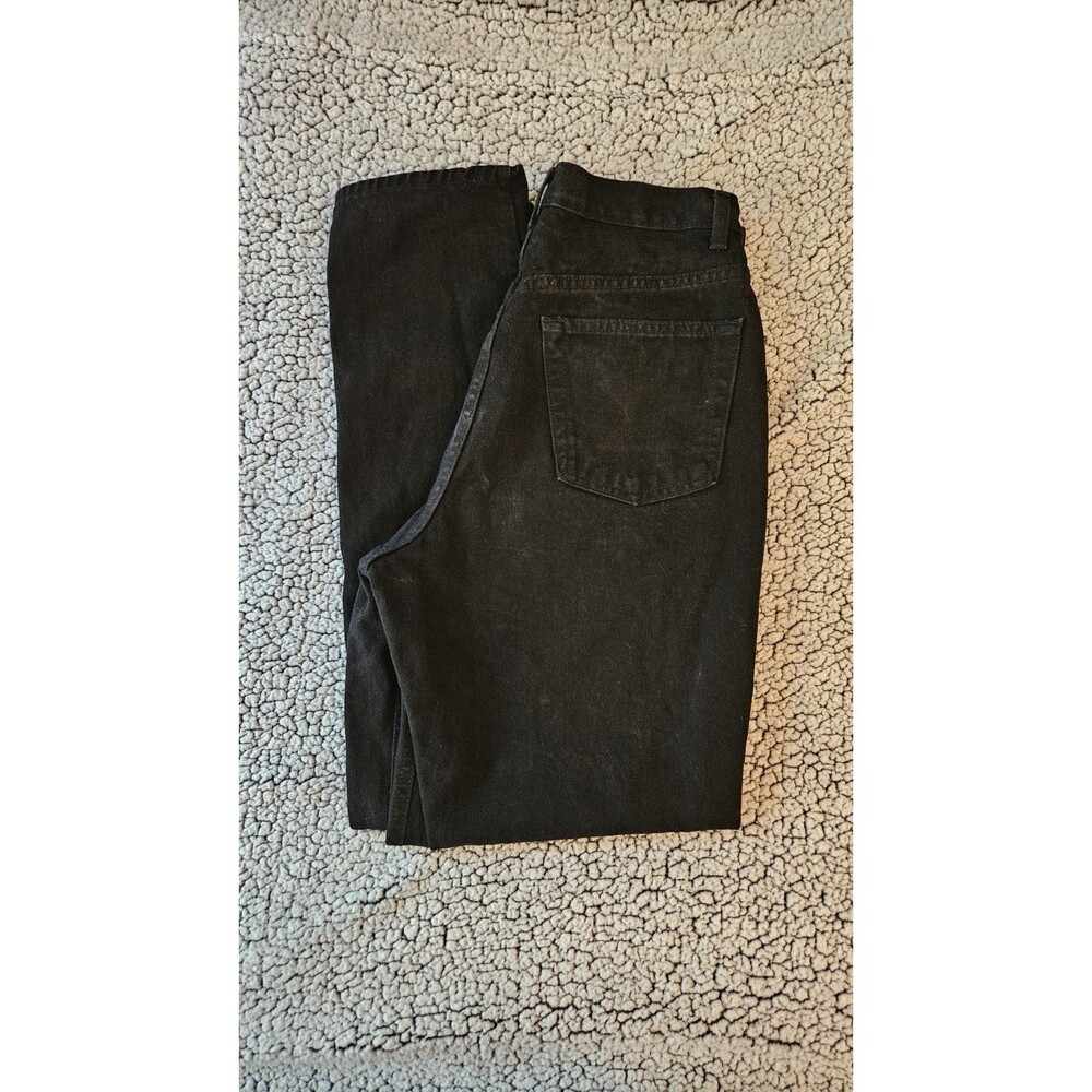 Vintage 90s GAP Reverse Fit Womens 10 Reg Black Denim Jeans High Rise USA